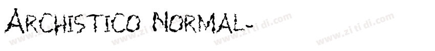Archistico Normal字体转换